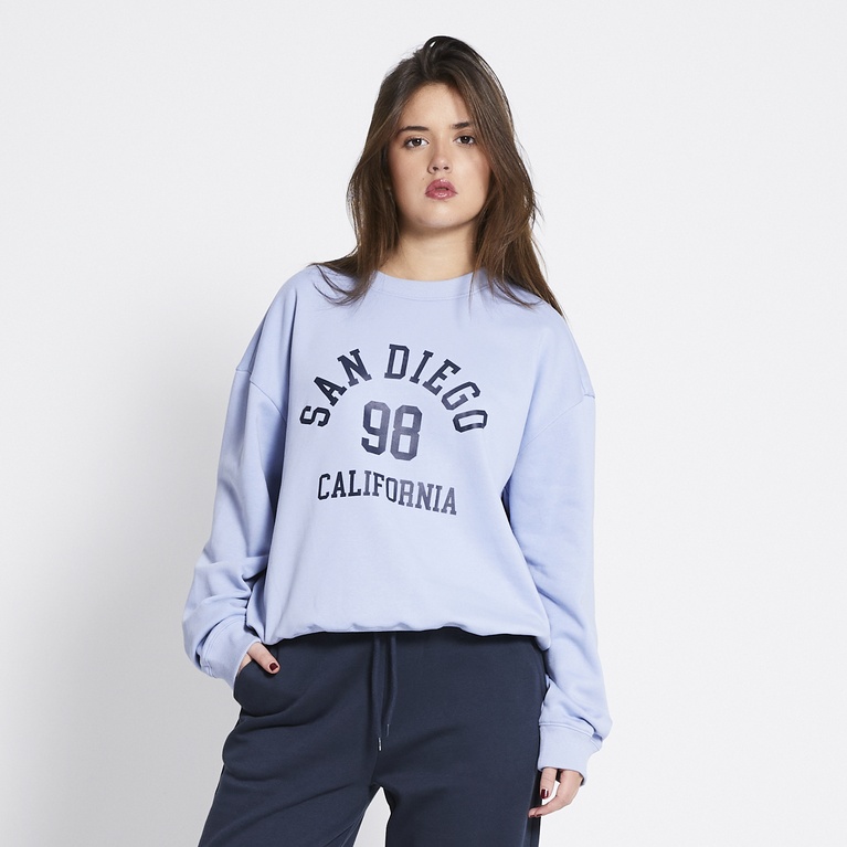 Bedrucktes Sweatshirt "New Crew Print"